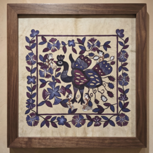 Handpainted Sohrai Peacock Painting