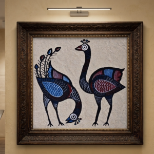 Graceful Sohrai Peacocks
